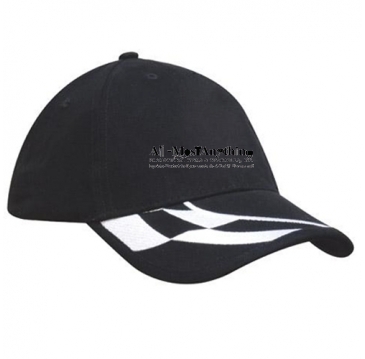 Brushed Heavy Cotton Check Embroidered to Peak