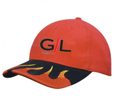 Brushed Heavy Cotton with Peak Flames