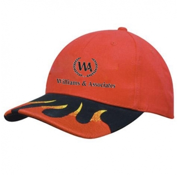 Brushed Heavy Cotton with Peak Flames