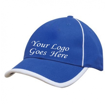 Brushed Heavy Cotton with Peak Trim & Piping