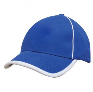 Brushed Heavy Cotton with Peak Trim & Piping