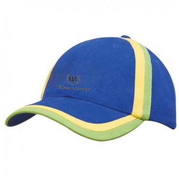 Brushed Heavy Cotton with Inserted Trim to Peak & Crown