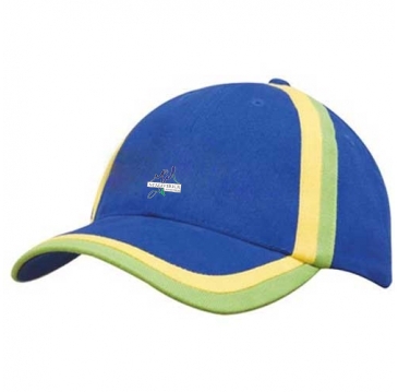 Brushed Heavy Cotton with Inserted Trim to Peak & Crown