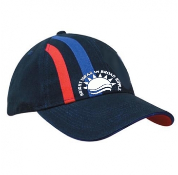 Brushed Heavy Cotton with Thin Trim over Crown