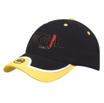 Brushed Heavy Cotton with Embroidered Peak Trimmed Insert