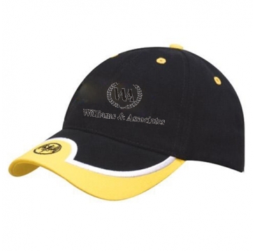 Brushed Heavy Cotton with Embroidered Peak Trimmed Insert