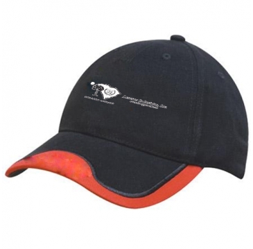 Brushed Heavy Cotton with Peak Indent and Embroidered Trim