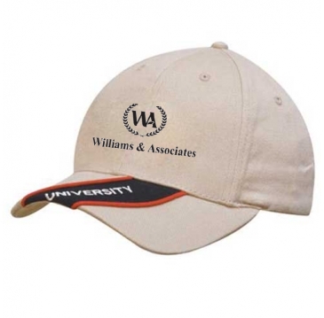 Brushed Heavy Cotton with Peak Insert & Piping