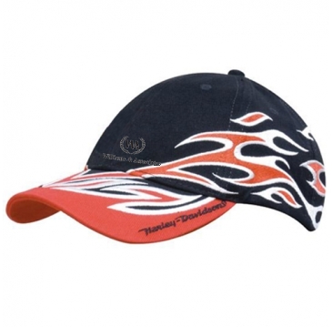 Brushed Heavy Cotton with Flame Embroidery