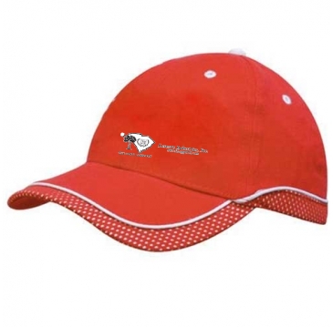 Brushed Heavy Cotton with Peak & Crown Mesh Trim and Piping