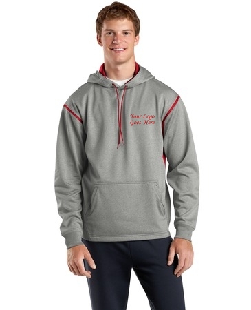 Sport-Tek® Tech Fleece Colorblock Hooded Sweatshirt