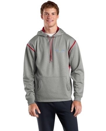 Sport-Tek® Tech Fleece Colorblock Hooded Sweatshirt