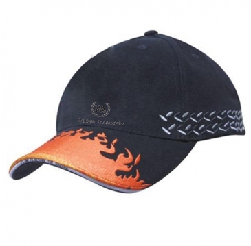 Brushed Heavy Cotton w/ Flame Embroidery