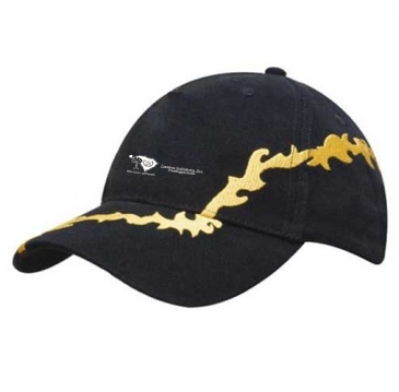 Brushed Heavy Cotton with Lightning Bolt Embroidery