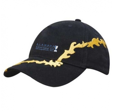 Brushed Heavy Cotton with Lightning Bolt Embroidery