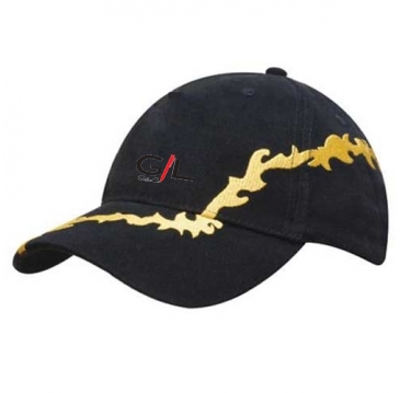 Brushed Heavy Cotton with Lightning Bolt Embroidery