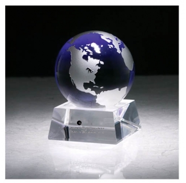 Firmada II Blue Crystal Globe