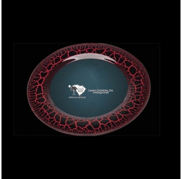 Medium Red Leopard Plate