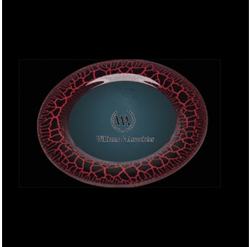 Medium Red Leopard Plate