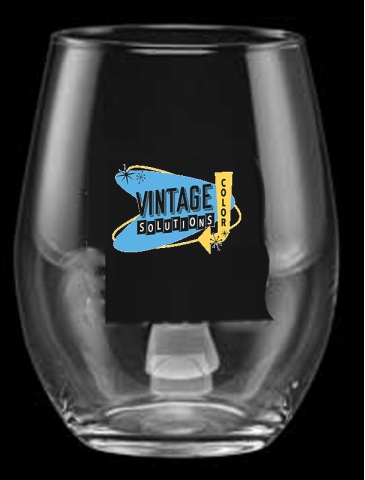 15 oz. Stemless White Wine - Deep Etched