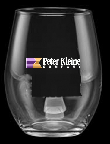 15 oz. Stemless White Wine - Deep Etched