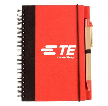 Contrast Paperboard Spiral Notebook & Pen 5.5" X 7.125" ( 50-Pack