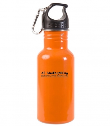 17oz Stainless Steel Adventure Water Bottle With Carabiner ( 50-P
