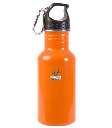 17oz Stainless Steel Adventure Water Bottle With Carabiner ( 50-P