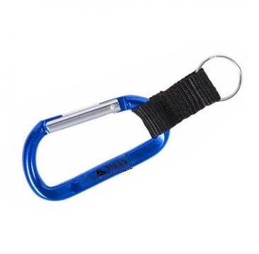 Carabiner with Strap and Split Ring