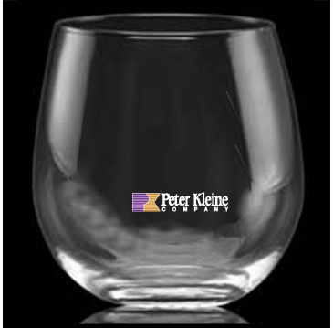 16.75 oz. Stemless Red Wine Glass - Deep Etched