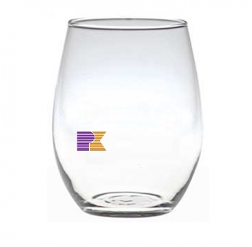 21 oz. Stemless White Wine - Deep Etched