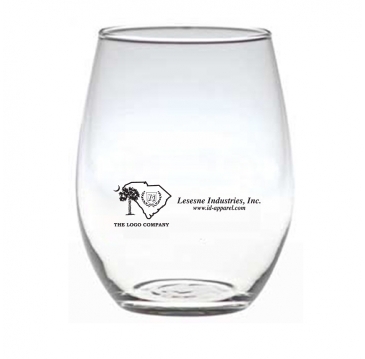21 oz. Stemless White Wine - Deep Etched
