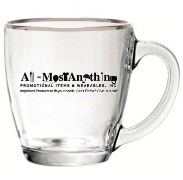 16 oz. Glass Bistro Coffee Mug