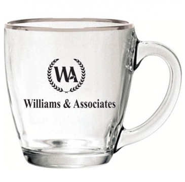 16 oz. Glass Bistro Coffee Mug