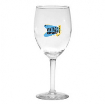 8 oz. Wine Glass - Deep Etched