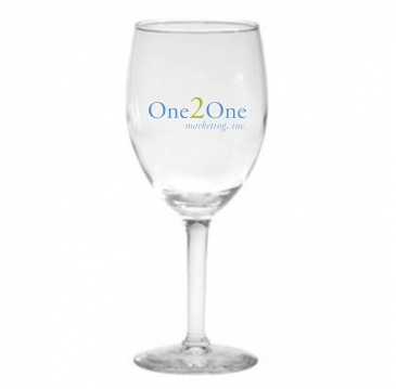 8 oz. Wine Glass - Deep Etched