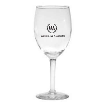 8 oz. Wine Glass - Deep Etched