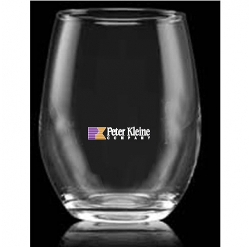 17 oz. Vina Stemless White Wine - Deep Etched