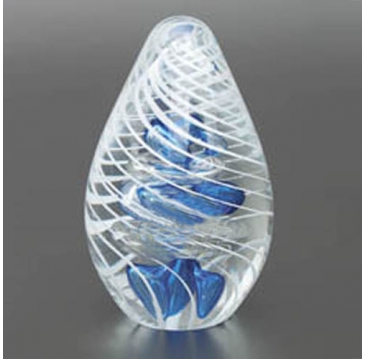 Glacier Swirl Art Glass