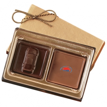Custom Chocolate Squares Gift Box (1 1/4oz.)