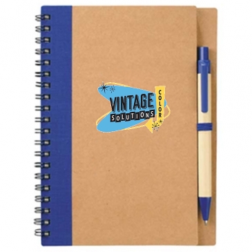 5" x 7" Eco Spiral Notebook with Pen