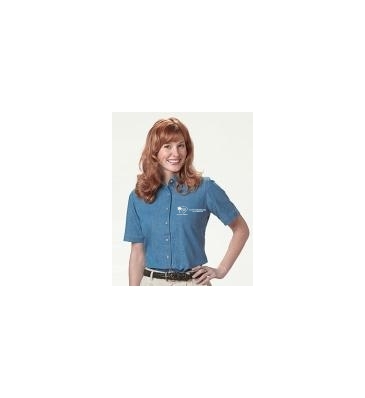 Ladies Ss Denium Shirt
