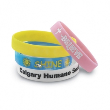 Silicone Wristband - Color Filled
