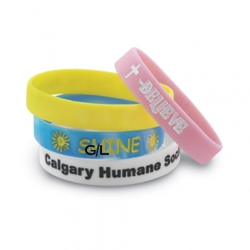 Silicone Wristband - Color Filled