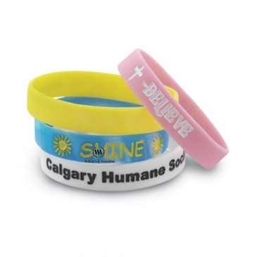 Silicone Wristband - Color Filled