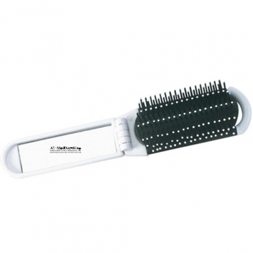 Folding Hairbrush Mirror