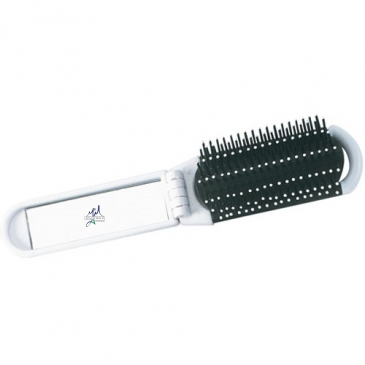Folding Hairbrush Mirror