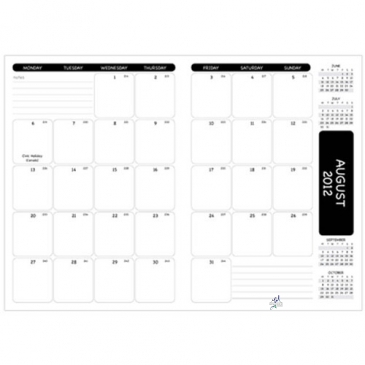 Refill-- 7X10 Academic Monthly (Ad)