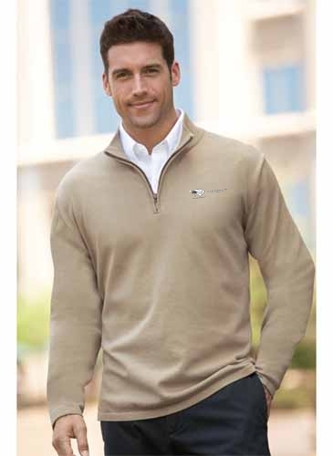 Mens Quarter Zip Mock Sweater