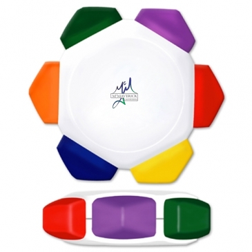 Crayo-Craze® 6 Color Crayon Wheel - Custom Printed Blister Card